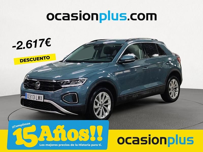 Azul Usado 2022 VW T-Roc Life SUV | 24.990 € (Precio justo) - Imagen 1/4