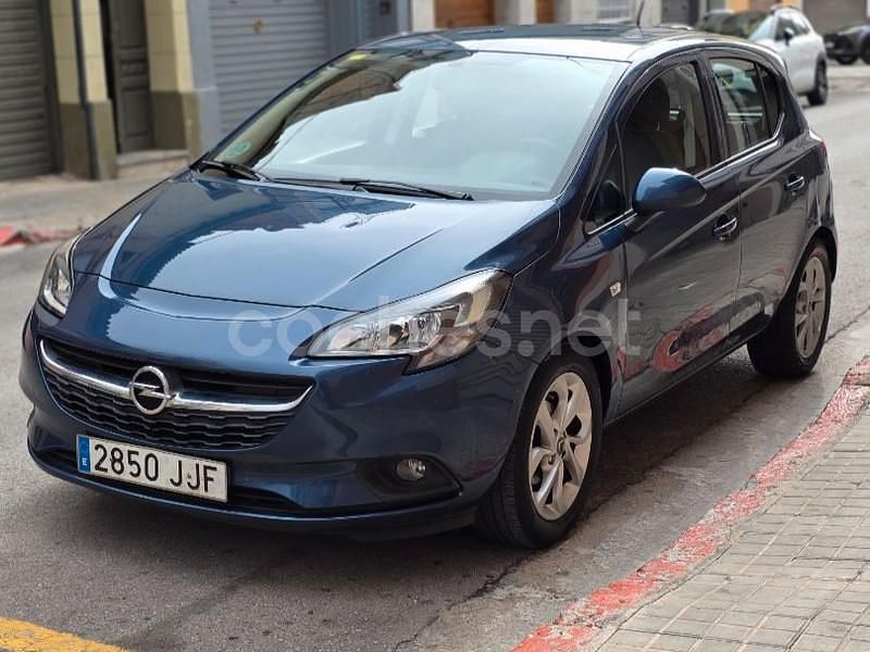 Usado Opel Corsa Selective 90 CV (66 kW) 2015 Azul Berlina