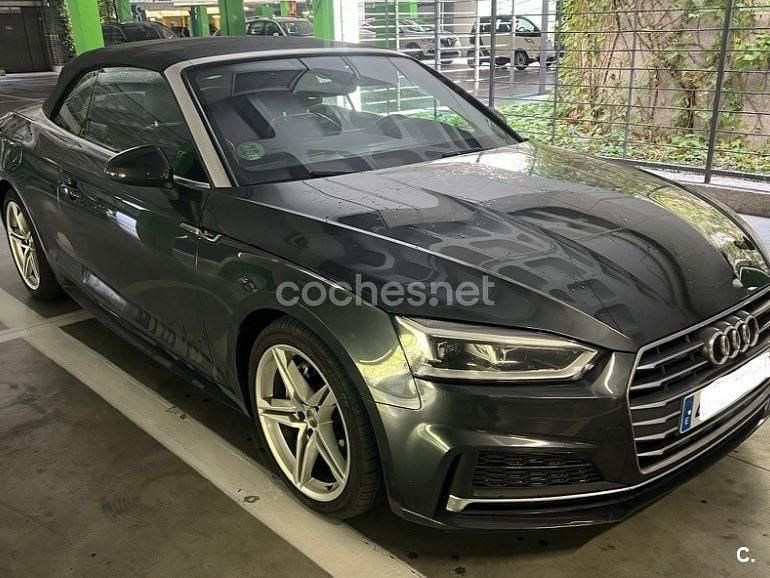 Usado Audi A5 Cabriolet S-Line 190 CV (139 kW) 2019 Gris / plata Descapotable