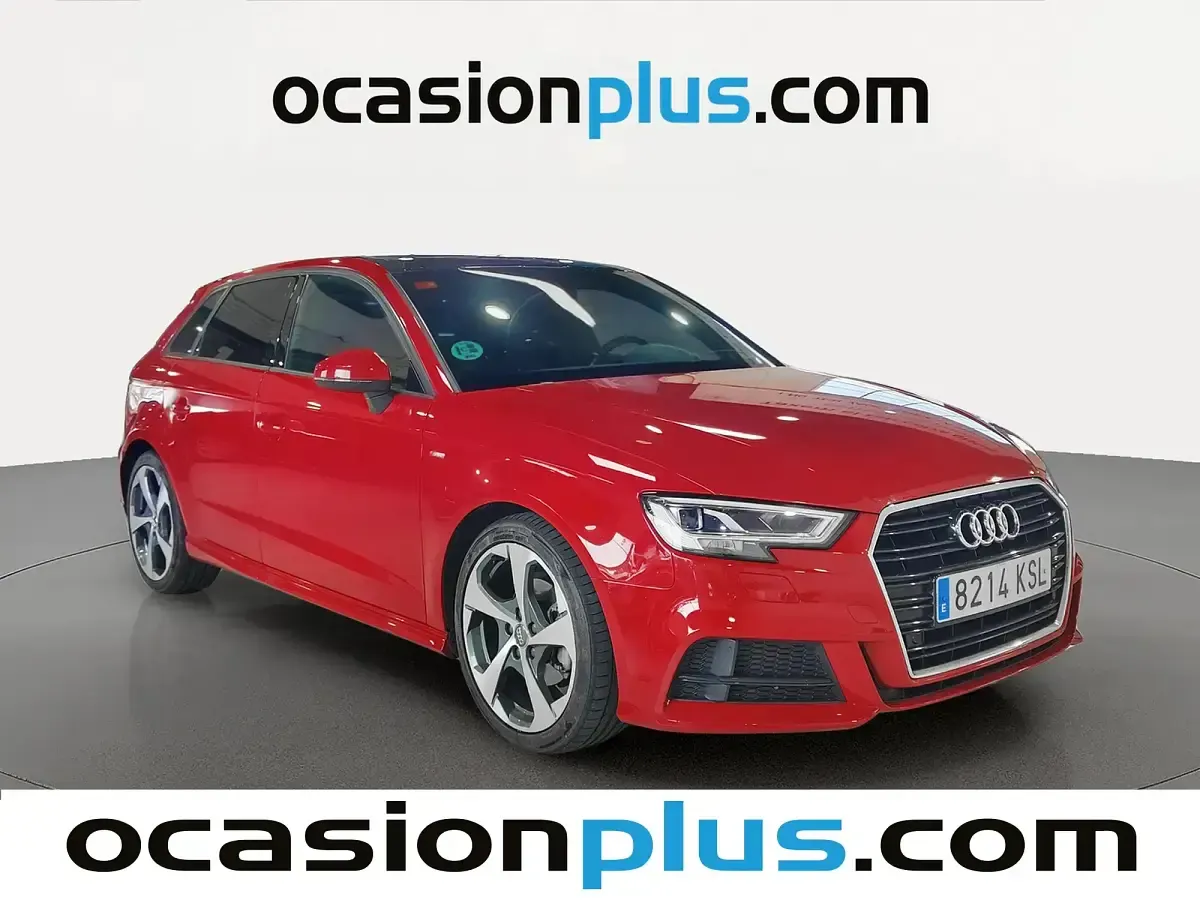 Usado Audi A3 S-Line 116 CV (85 kW) 2018 Rojo Berlina