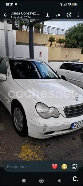 Usado Mercedes C200 Classic 116 CV (85 kW) 2004 Blanco Berlina