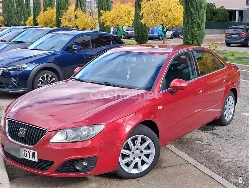 Usado Seat Exeo Style 120 CV (88 kW) 2009 Granate Familiar