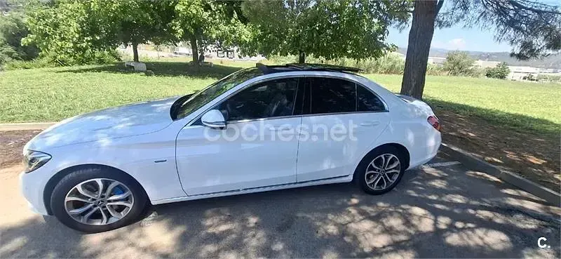 Usado Mercedes C350e Exclusive 279 CV (205 kW) 2017 Blanco Berlina