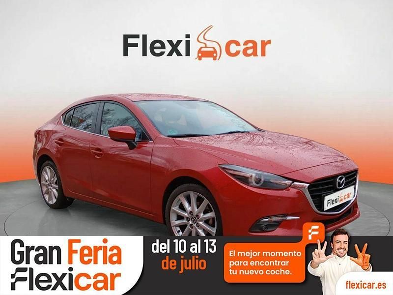 Rojo Usado 2018 Mazda 3 Luxury Berlina | 15.690 € (Un poco caro) - Imagen 1/2