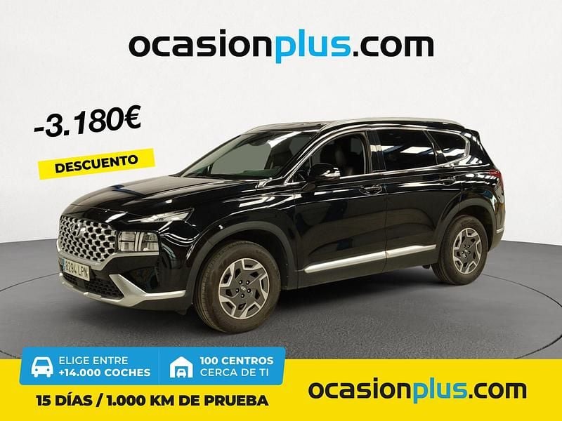 Negro Usado 2021 Hyundai Santa Fe SUV | 31.490 € (Precio justo) - Imagen 1/4