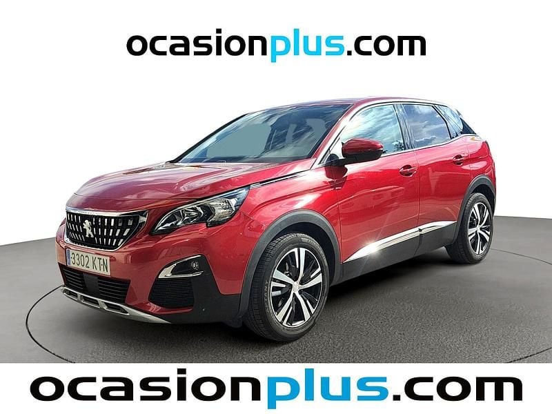 Rojo Usado 2019 Peugeot 3008 Allure SUV | 13.546 € (Buen precio) - Imagen 1/4