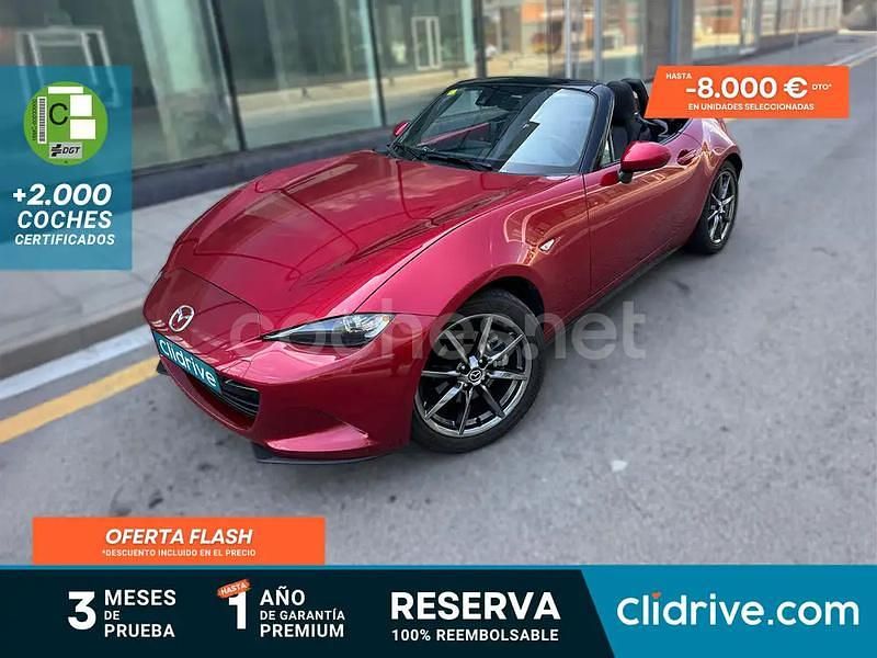 Rojo Usado 2016 Mazda MX5 Inclusive Descapotable | 17.490 € (Super precio) - Imagen 1/3