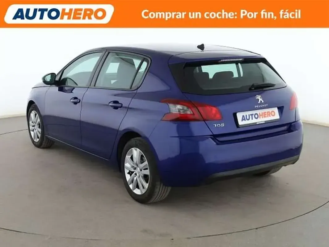 Usado Peugeot 308 Active 110 CV (80 kW) 2017 Azul Utilitario