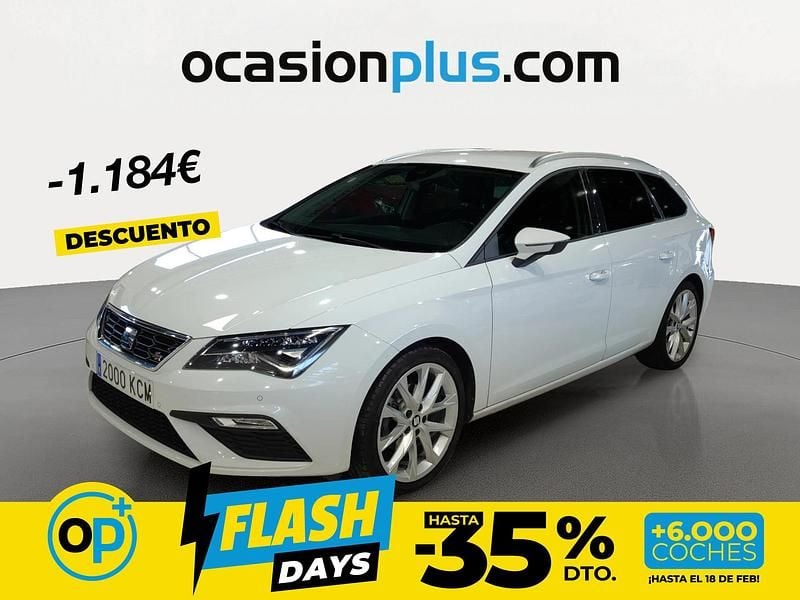 Blanco Usado 2017 Seat Leon FR Familiar | 15.990 € (Precio justo) - Imagen 1/4