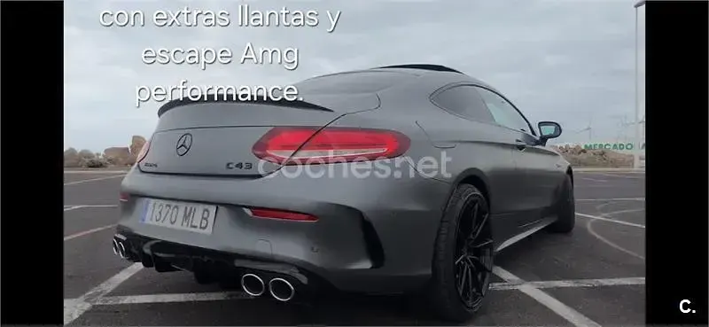 Usado Mercedes C43 AMG 390 CV (286 kW) 2020 Gris / plata Coupe