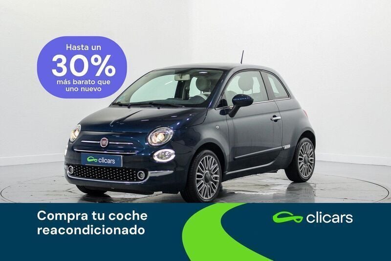 Azul Usado 2017 Fiat 500 Lounge Utilitario | 8290 € (Precio justo) - Imagen 1/4