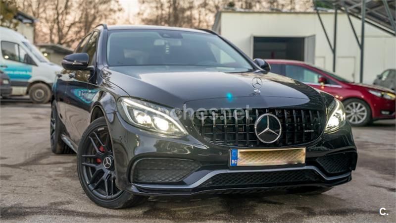 Negro Usado 2015 Mercedes C220 AMG Familiar | 16.399 € (Un poco caro) - Imagen 1/4