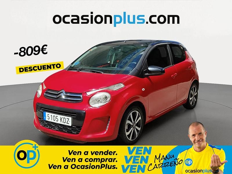 Usado Citroën C1 PureTech 82 CV (60 kW) 2017 Rojo Utilitario