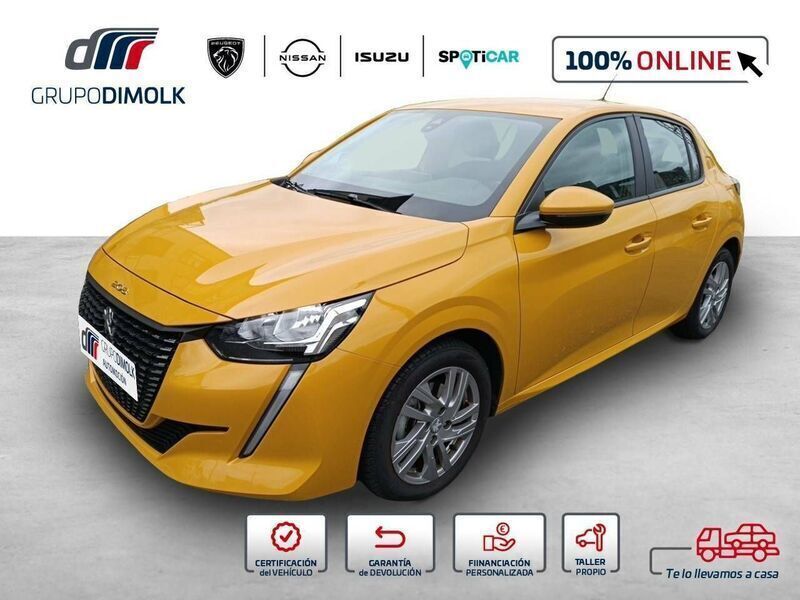 Usado Peugeot 208 Active 100 CV (73 kW) 2020 Amarillo Utilitario