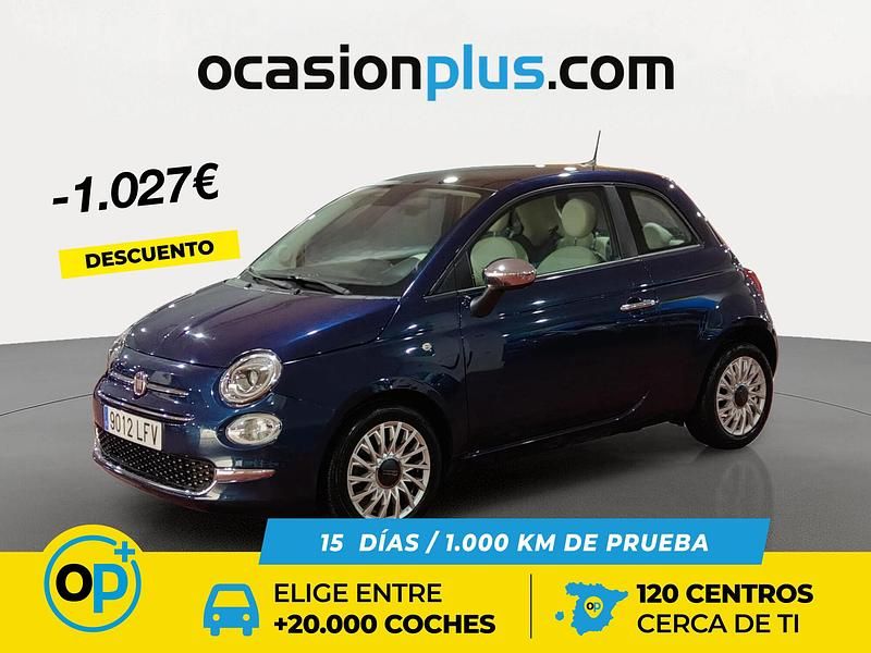 Azul Usado 2020 Fiat 500 Lounge Berlina | 11.300 € (Precio justo) - Imagen 1/4