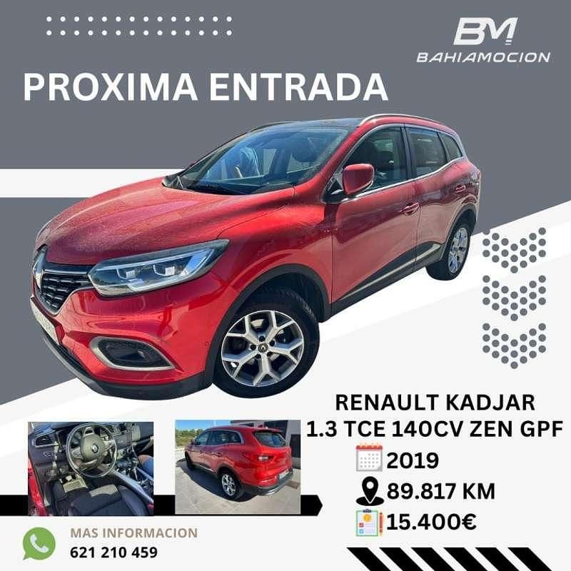 Rojo Usado 2019 Renault Kadjar Zen SUV | 14.400 € (Buen precio) - Imagen 1/1