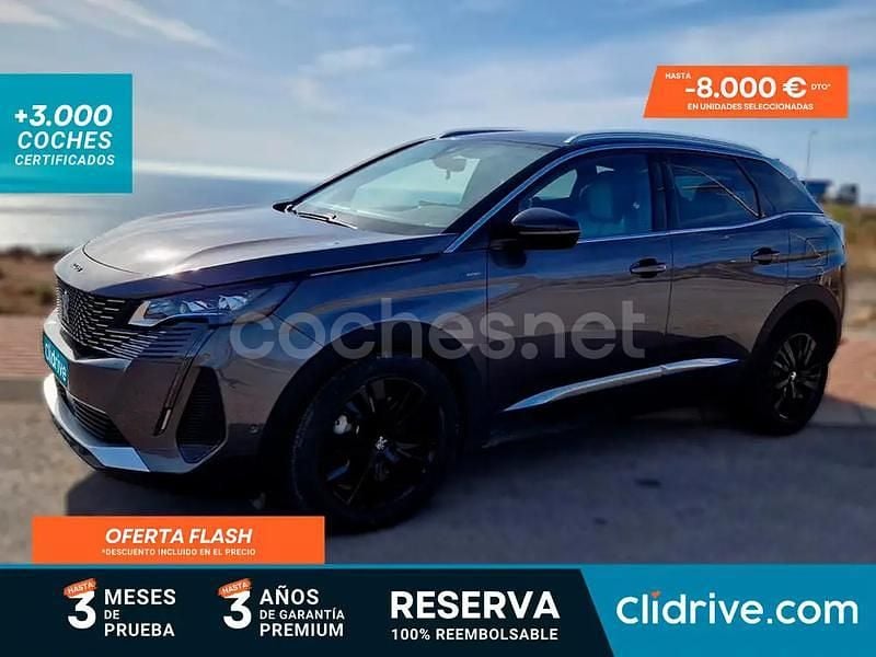 Gris / plata Usado 2021 Peugeot 3008 GT SUV | 20.690 € (Un poco caro) - Imagen 1/3