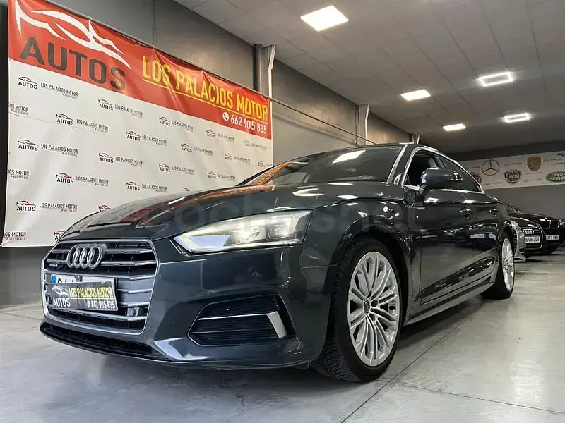 Usado Audi A5 Sportback Sport 190 CV (139 kW) 2018 Gris / plata Utilitario