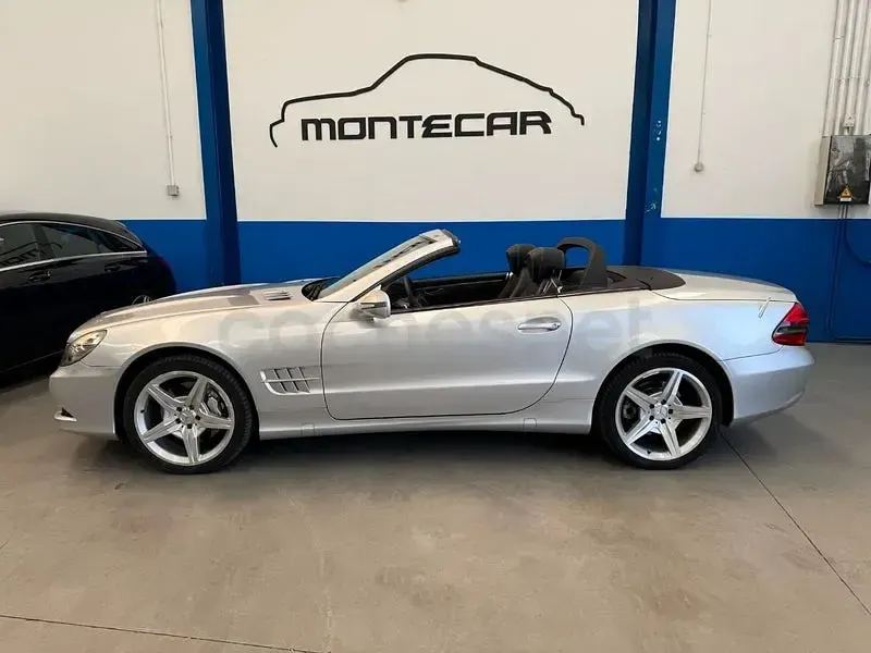 Usado Mercedes SL350 272 CV (200 kW) 2008 Gris / plata Descapotable