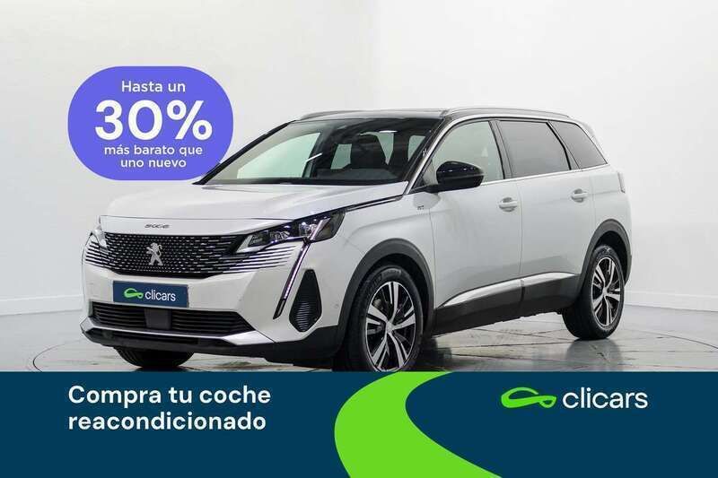 Blanco Usado 2021 Peugeot 5008 GTi Monovolumen | 16.390 € (Super precio) - Imagen 1/4