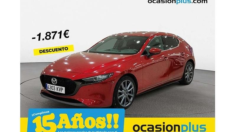 Rojo Usado 2019 Mazda 3 Utilitario | 18.719 € (Precio justo) - Imagen 1/4