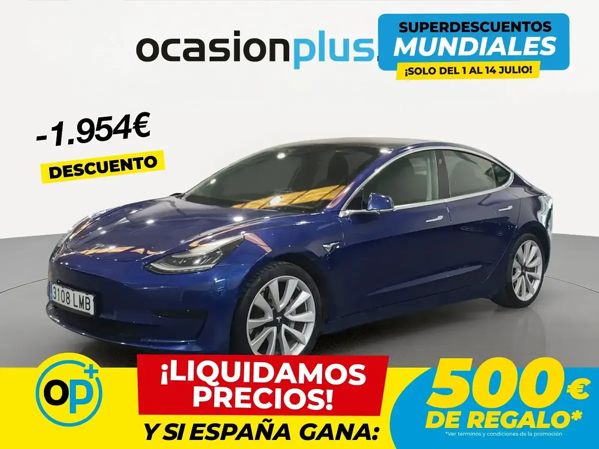 Usado Tesla Model 3 RWD 239 kW (325 CV) 2020 Azul Berlina