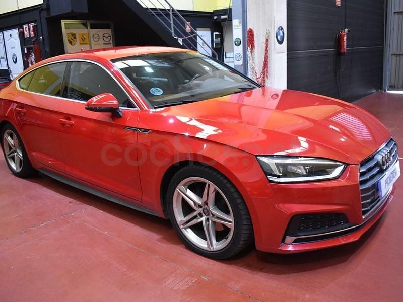 Usado Audi A5 Sportback S-Line 150 CV (110 kW) 2018 Rojo Utilitario