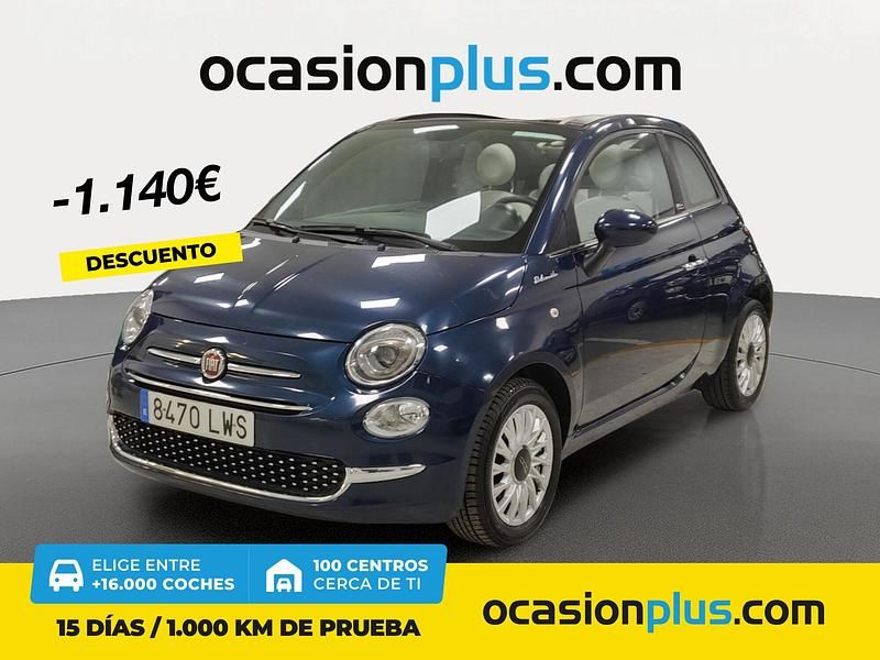 Azul Usado 2022 Fiat 500 Dolcevita Descapotable | 12.550 € (Precio justo) - Imagen 1/4