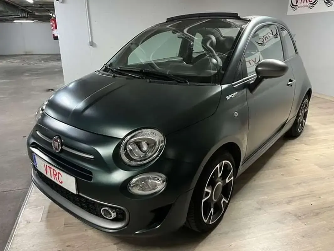 Usado Fiat 500C 71 CV (52 kW) 2021 Verde Descapotable