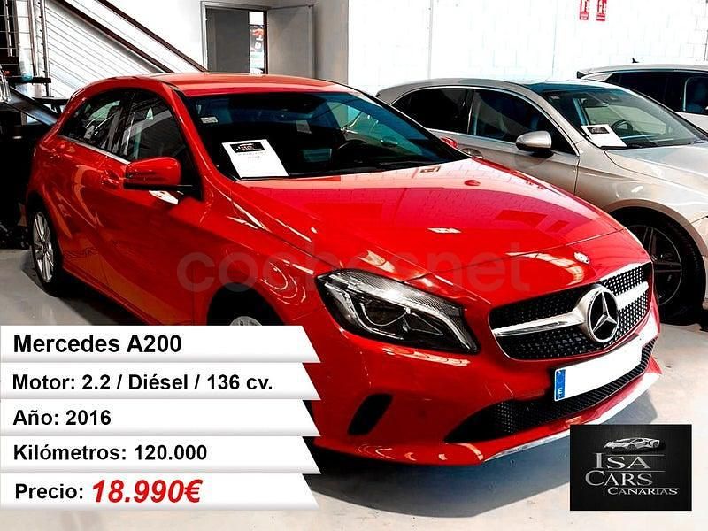 Usado Mercedes A200 Style 136 CV (100 kW) 2016 Rojo Berlina