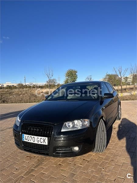 Negro Usado 2008 Audi A3 S-Line Berlina | 6500 € (Precio justo) - Imagen 1/4