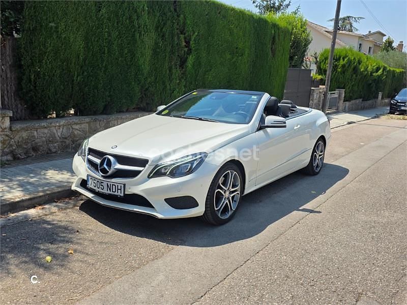 Blanco Usado 2014 Mercedes E250 Descapotable | 24.000 € (Buen precio) - Imagen 1/4
