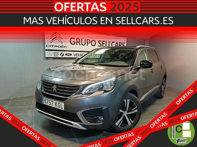 Gris / plata Usado 2017 Peugeot 5008 Allure Monovolumen | 13.990 € (Precio justo) - Imagen 1/3