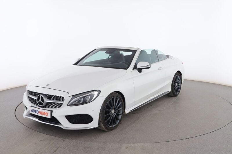 Blanco Usado 2016 Mercedes C220 AMG line Descapotable | 27.999 € (Precio justo) - Imagen 1/4