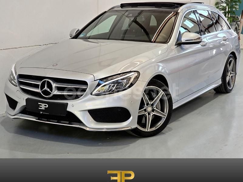 Gris / plata Usado 2016 Mercedes C250 AMG line Familiar | 20.990 € (Precio justo) - Imagen 1/4