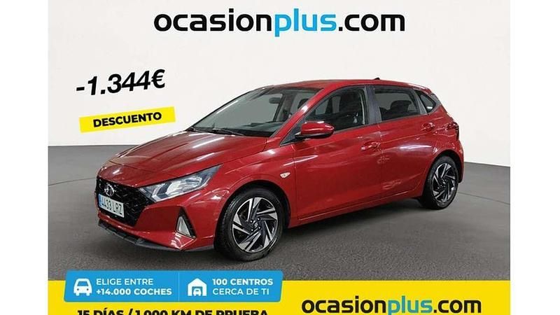 Rojo Usado 2021 Hyundai i20 Utilitario | 12.591 € (Precio justo) - Imagen 1/4