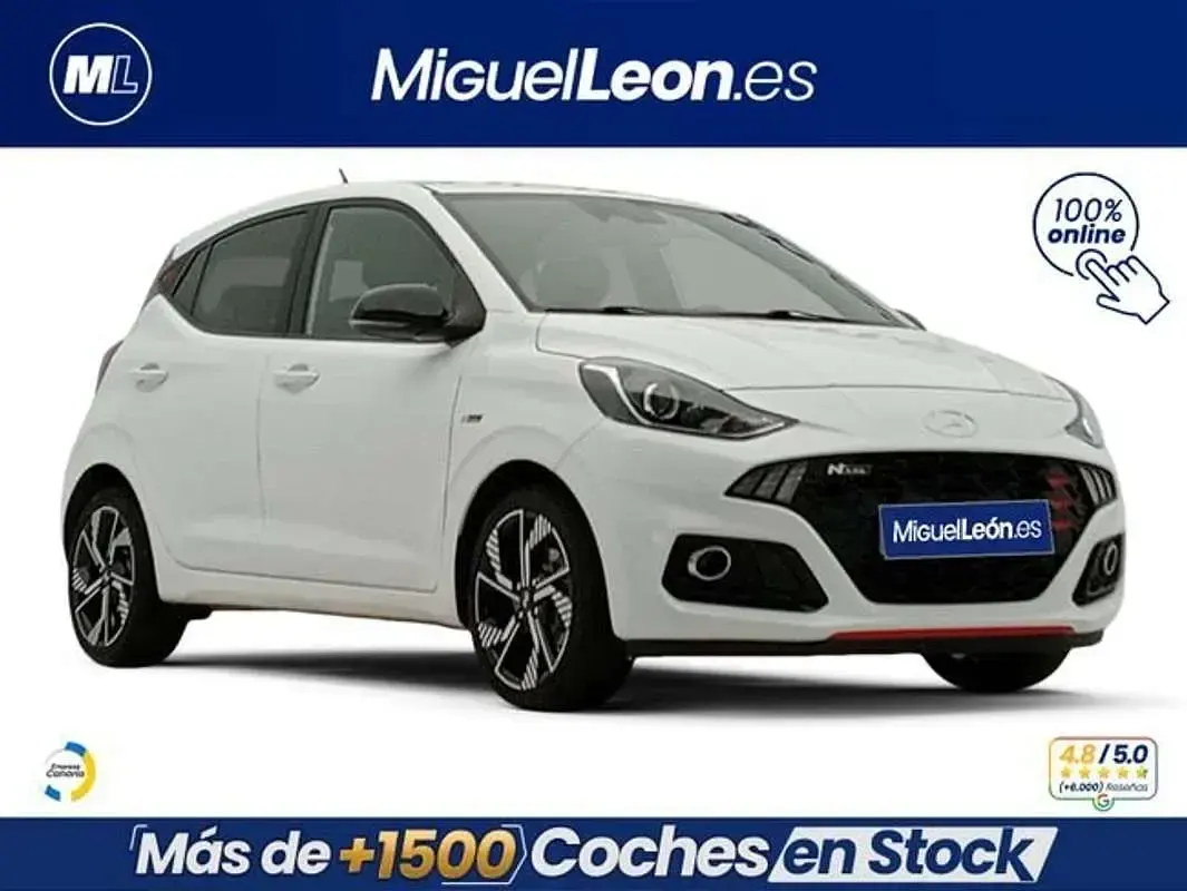 Usado Hyundai i10 N Line 84 CV (61 kW) 2024 Blanco Utilitario