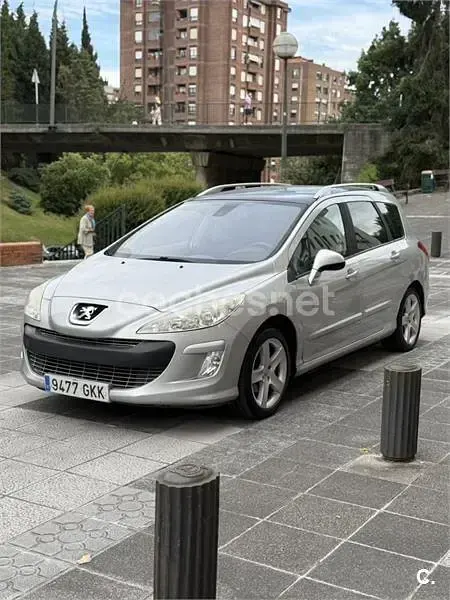 Usado Peugeot 308 SW Premium 120 CV (88 kW) 2009 Gris / plata Familiar