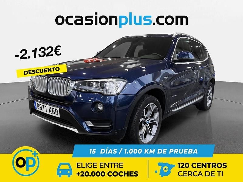 Azul Usado 2017 BMW X3 SUV | 26.658 € - Imagen 1/4