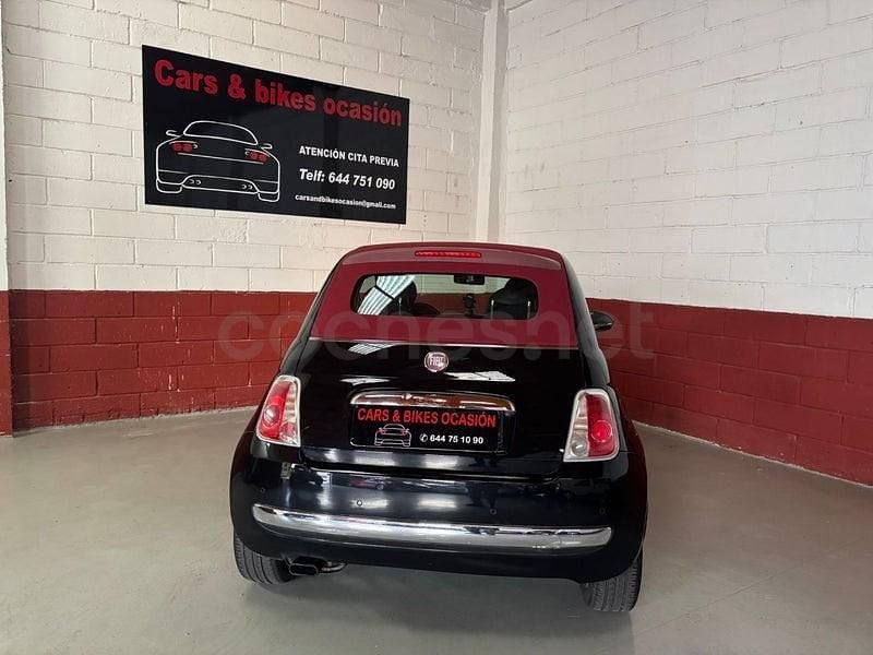 Usado Fiat 500C 95 CV (69 kW) 2010 Negro Descapotable