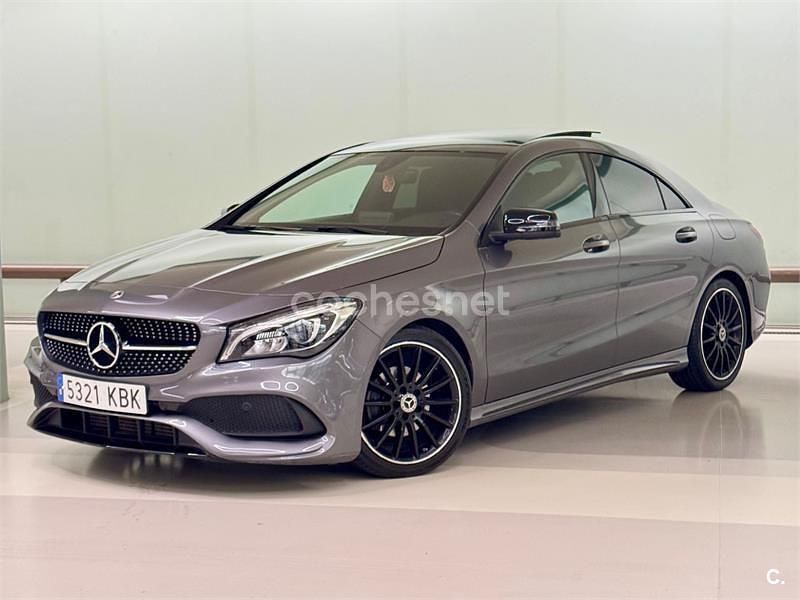 Usado Mercedes CLA200 AMG line 136 CV (100 kW) 2017 Gris / plata Berlina
