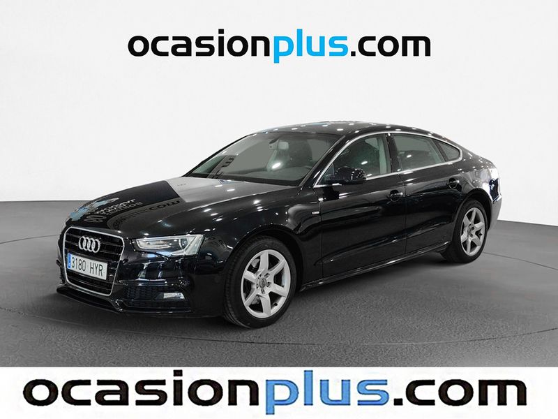 Negro Usado 2014 Audi A5 Sportback S-Line Berlina | 19.999 € (Un poco caro) - Imagen 1/4