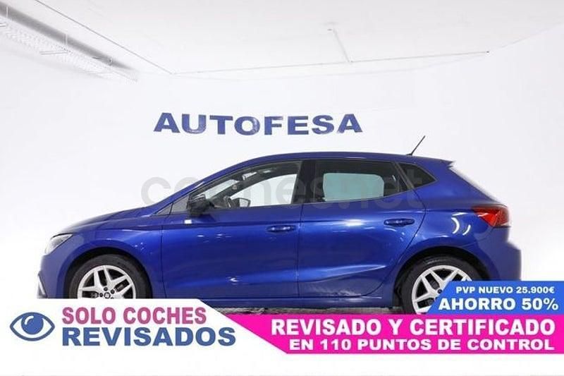 Usado Seat Ibiza FR 90 CV (66 kW) 2020 Azul Berlina