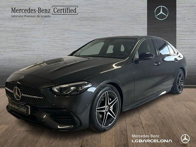 Gris grafito Usado 2021 Mercedes C220 AMG line Berlina | 37.900 € (Buen precio) - Imagen 1/4