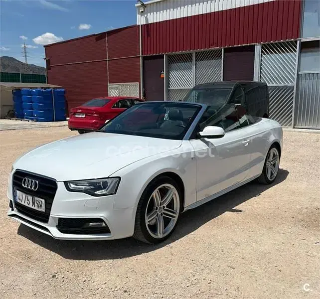 Usado Audi A5 Cabriolet S-Line 204 CV (150 kW) 2012 Blanco Descapotable