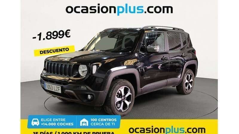 Negro Usado 2022 Jeep Renegade Trailhawk SUV | 18.991 € (Super precio) - Imagen 1/4