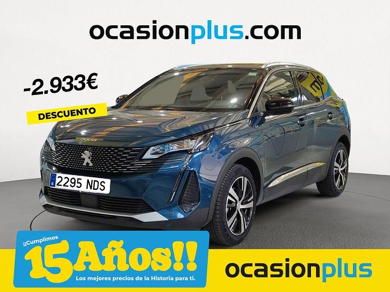 Azul Usado 2024 Peugeot 3008 GT SUV | 26.400 € (Precio justo) - Imagen 1/4