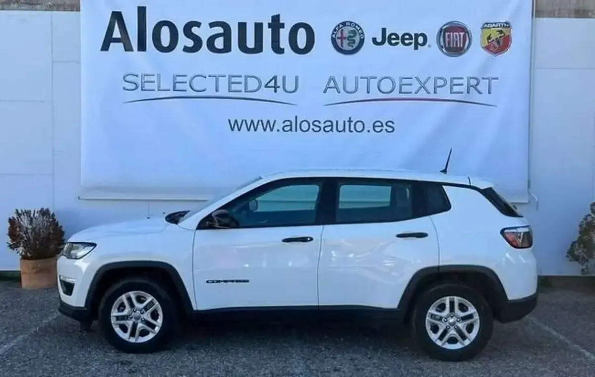 Brugt Jeep Compass Sport 120 HK (88 kW) 2020 Hvid SUV