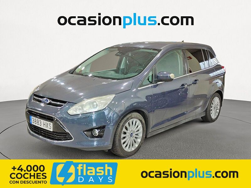 Gris Usado 2014 Ford C-MAX Titanium Monovolumen | 10.990 € (Precio justo) - Imagen 1/4