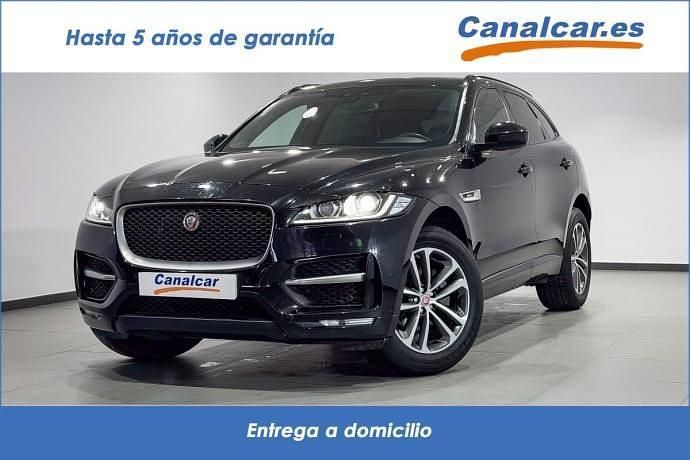 Usado Jaguar F-Pace R-Sport 180 CV (132 kW) 2017 Negro SUV